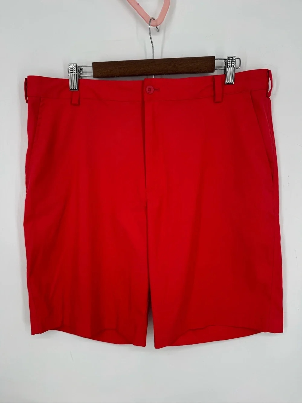 Nike Golf Men's Red Performance Wear Dri-Fit Activewear Sports Shorts Size 36